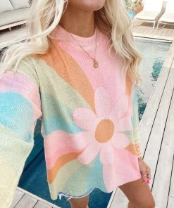 Show Me Your Mumu After Sun Sweater ~ Daisy Stripe Knit