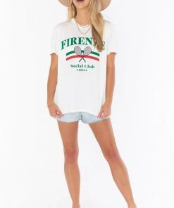 Show Me Your Mumu Italy Tee ~ Firenze Social Club Graphic New Mu