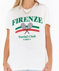 Show Me Your Mumu Italy Tee ~ Firenze Social Club Graphic New Mu