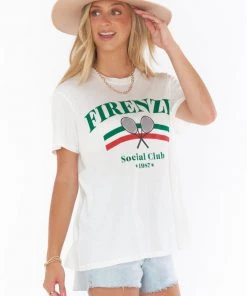 Show Me Your Mumu Italy Tee ~ Firenze Social Club Graphic New Mu