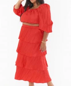 Show Me Your Mumu Keepsake Crop Top ~ Candy Red New Mu