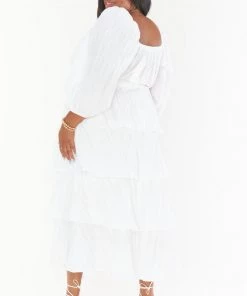 Show Me Your Mumu Keepsake Crop Top ~ White Crinkle New Mu