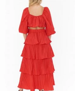 Show Me Your Mumu Full Swing Skirt ~ Candy Red