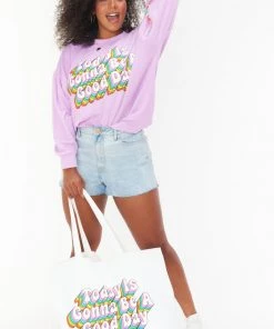 Womens Good Day Tote ~ White New Mu