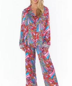 Show Me Your Mumu Classic PJ Set ~ Positano Paisley Satin