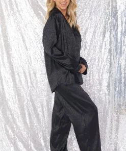 Show Me Your Mumu Classic PJ Set ~ Black Cheetah Silky 7 Show Me Your Mumu Classic PJ Set ~ Black Cheetah Silky