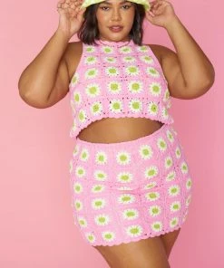 Show Me Your Mumu New Mu Laguna Top ~ Pink Lemonade Crochet