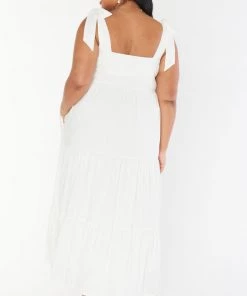 Show Me Your Mumu Sabrina Maxi Dress ~ White Basket Stripe