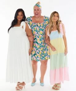 Show Me Your Mumu Sabrina Maxi Dress ~ White Basket Stripe