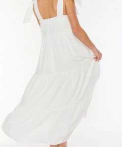 Show Me Your Mumu Sabrina Maxi Dress ~ White Basket Stripe