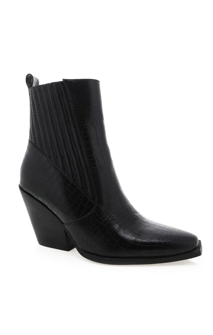 Show Me Your Mumu Billini Cynthi Western Boot ~ Black Croc 7 Show Me Your Mumu Billini Cynthi Western Boot ~ Black Croc
