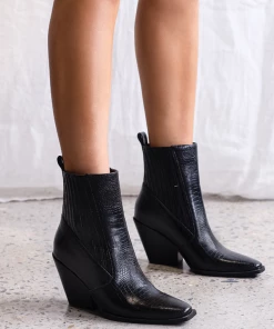 Show Me Your Mumu Billini Cynthi Western Boot ~ Black Croc 15 Show Me Your Mumu Billini Cynthi Western Boot ~ Black Croc