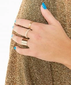 Show Me Your Mumu LUV AJ Pave Triple Band ~ Gold