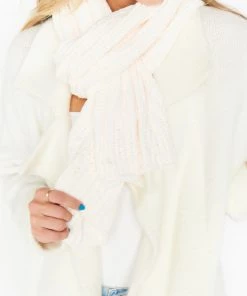 Show Me Your Mumu Lulu Chenille Scarf ~ Ivory