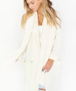 Show Me Your Mumu Lulu Chenille Scarf ~ Ivory