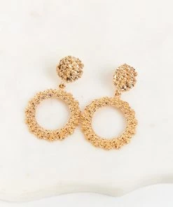 Show Me Your Mumu Accessories Dallas Circle Earrings ~ Gold
