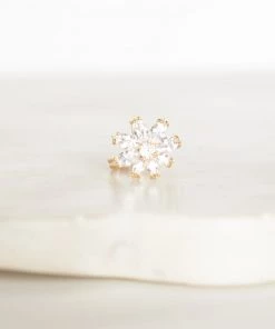 Show Me Your Mumu Crystal Flower Ring ~ Gold Accessories