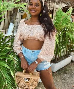 Show Me Your Mumu New Mu Suzanna Crop Top ~ Ditsy Daisy