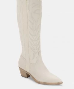 Show Me Your Mumu Dolce Vita Solei Western Boot ~ White New Mu