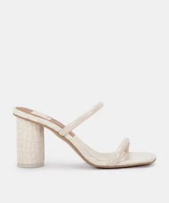 Show Me Your Mumu Dolce Vita Noles Block Heels ~ Ivory Patent Croco 12 Show Me Your Mumu Dolce Vita Noles Block Heels ~ Ivory Patent Croco