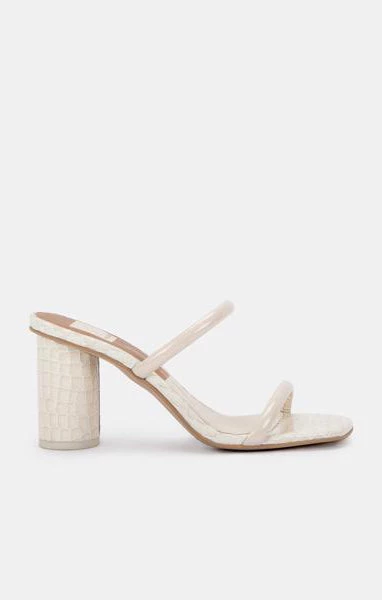 Show Me Your Mumu Dolce Vita Noles Block Heels ~ Ivory Patent Croco 5 Show Me Your Mumu Dolce Vita Noles Block Heels ~ Ivory Patent Croco