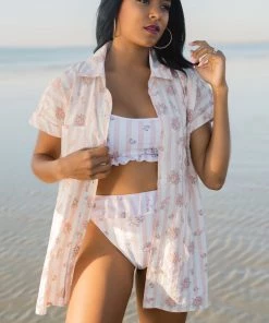 Show Me Your Mumu New Mu Nora PJ Set ~ Pinck Blossom