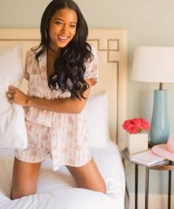 Show Me Your Mumu New Mu Nora PJ Set ~ Pinck Blossom