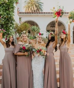 Show Me Your Mumu Lauren Tie Maxi Dress ~ Dune Chiffon