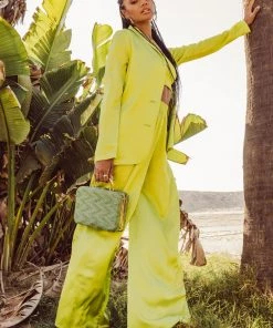 Show Me Your Mumu Irwin Pants ~ Citrine Luxe Satin New Mu 11 Show Me Your Mumu Irwin Pants ~ Citrine Luxe Satin New Mu