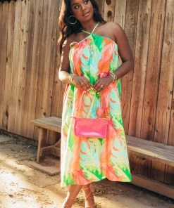Show Me Your Mumu Lexington Midi Dress ~ Tropics Palm