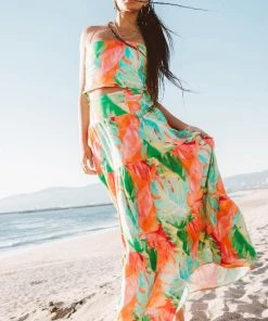 Show Me Your Mumu Melody Maxi Skirt ~ Tropics Palm New Mu