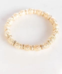Show Me Your Mumu Martine Beaded Bracelet ~ Gold Accessories