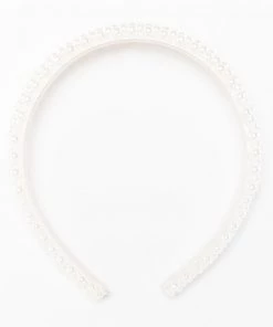 Show Me Your Mumu Rosaria Pearl Headband ~ White