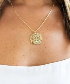 Show Me Your Mumu Gorjana Mosaic Coin Necklace ~ 18K Gold Plated