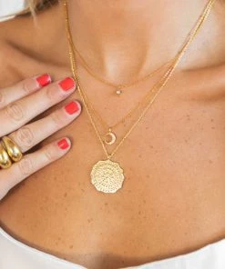Show Me Your Mumu Gorjana Mosaic Coin Necklace ~ 18K Gold Plated