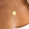 Show Me Your Mumu Gorjana Sunburst Coin Necklace ~ 18K Gold Plated New Mu