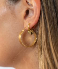 Show Me Your Mumu New Mu Gorjana Jax Small Hoops ~ 18K Gold Plated