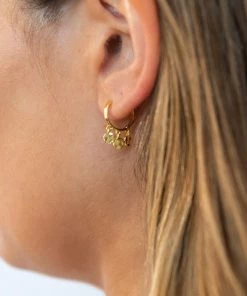 Show Me Your Mumu New Mu Gorjana Chloe Mini Huggie Earrings ~ 18K Gold Plated