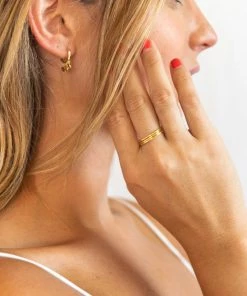 Show Me Your Mumu Gorjana G Ring Set ~ 18K Gold Plated New Mu 16 Show Me Your Mumu Gorjana G Ring Set ~ 18K Gold Plated New Mu