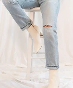 Show Me Your Mumu Billini Whitney Ankle Bootie ~ Off White