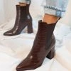 Show Me Your Mumu Accessories Billini Tanner Bootie ~ Chocolate Croc 1 Show Me Your Mumu Accessories Billini Tanner Bootie ~ Chocolate Croc