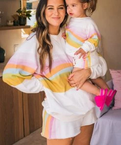 Show Me Your Mumu Little Surf Shack Sweatshirt ~ Barbie™ Wave Graphic