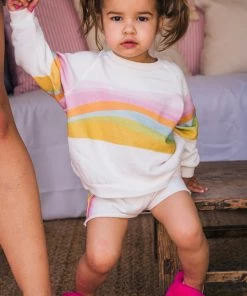 Show Me Your Mumu Little Surf Shack Sweatshirt ~ Barbie™ Wave Graphic