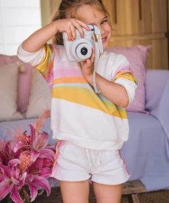 Show Me Your Mumu Little Surf Shack Shorts ~ Barbie™ Wave Graphic