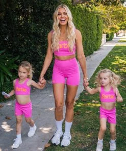 Show Me Your Mumu New Mu Little Workout Sport Top ~ Malibu Pink