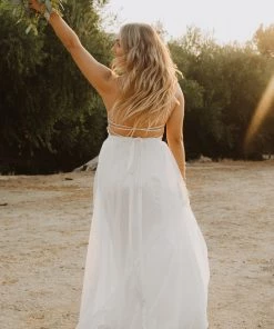 Show Me Your Mumu Bridesmaids Dresses Godshaw Goddess Gown ~ Ivory Luxe Satin