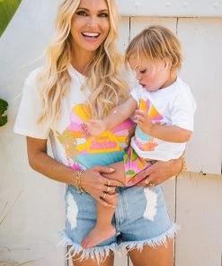 Show Me Your Mumu Little Point Dune Tee ~ Malibu Barbie™ Graphic