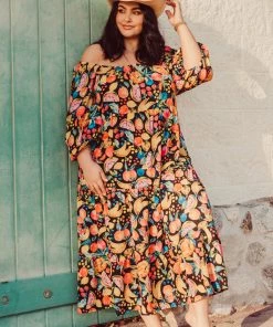 Show Me Your Mumu Day Or Night Midi Dress ~ Fruity Tango New Mu