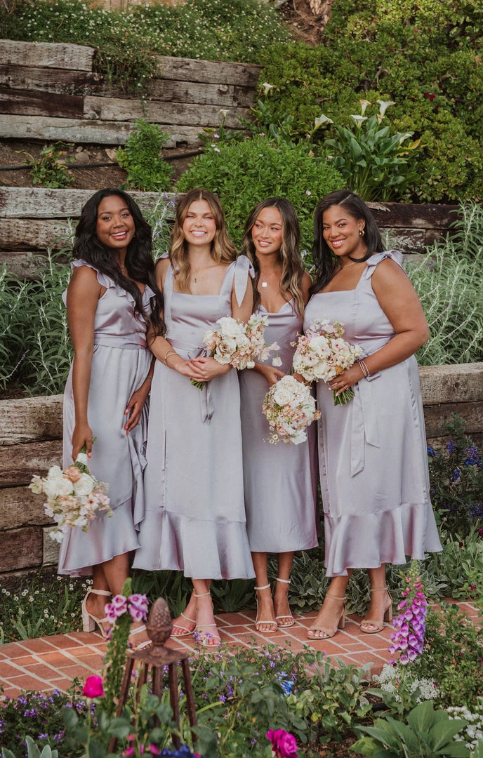 Show Me Your Mumu Claire Midi Dress ~ Dusty Purple Luxe Satin Bridesmaids Dresses 6 Show Me Your Mumu Claire Midi Dress ~ Dusty Purple Luxe Satin Bridesmaids Dresses