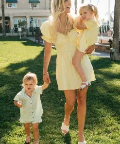 Show Me Your Mumu Leigh Mini Dress ~ Yellow Duckie Stripe New Mu